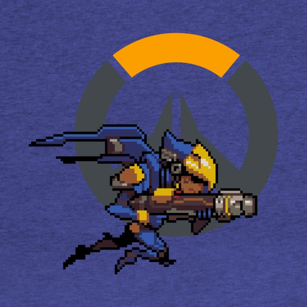 Overwatch - 16-Bit Pharah W/ Logo by wyckedguitarist